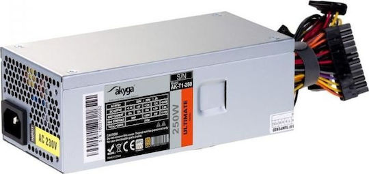 Akyga 250W Gray Computer Power Supply Full Wired (AK-T1-250)