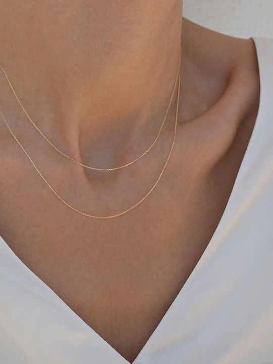 Kritsimis Forzatina Gold Kette Nacken Vergoldet 14K