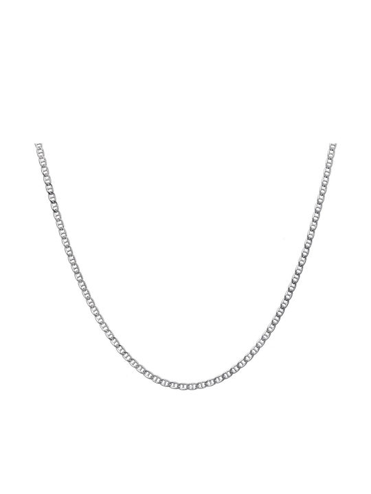 Croma Catene Silver Chain Neck Thin Thickness 2.3mm and Length 50cm