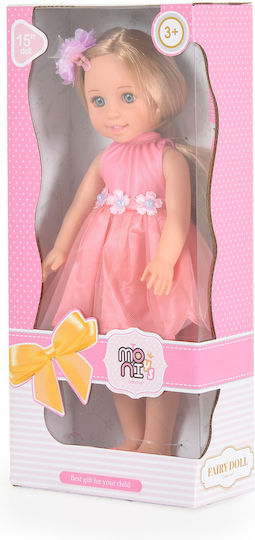 Кукла Moni Toys 38 см Красива момиче Праскова Ls1502-7 3801005601059