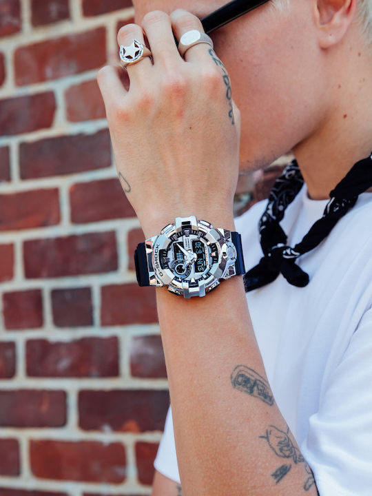 Casio G-shock Analog/Digital Men's Watch 53.4mm Chronograph Battery with Black Rubber Strap
