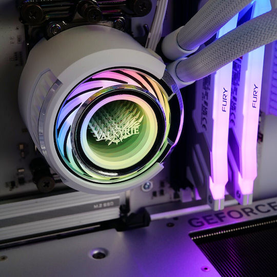 Valkyrie Jarn 280 RGB Υδρόψυξη AIO CPU με 2 Ανεμιστήρες 140mm Λευκή