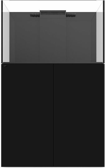 Waterbox Aquariums Marine X 90.3 Fish Aquarium with Base Cabinet, Filter and Black