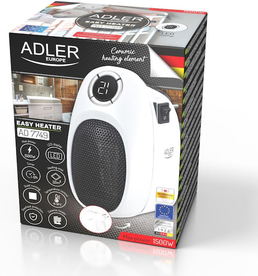 Adler Heizlüfter Boden Transparent 1500W