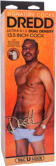 Doc Johnson Dildo realist cu Scrotum Maro 34cm