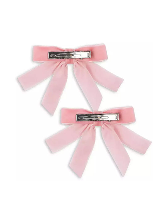 Konges Slojd Set of Kids Hair Clips with Hair Clip Multicolour in Pink Color 2pcs