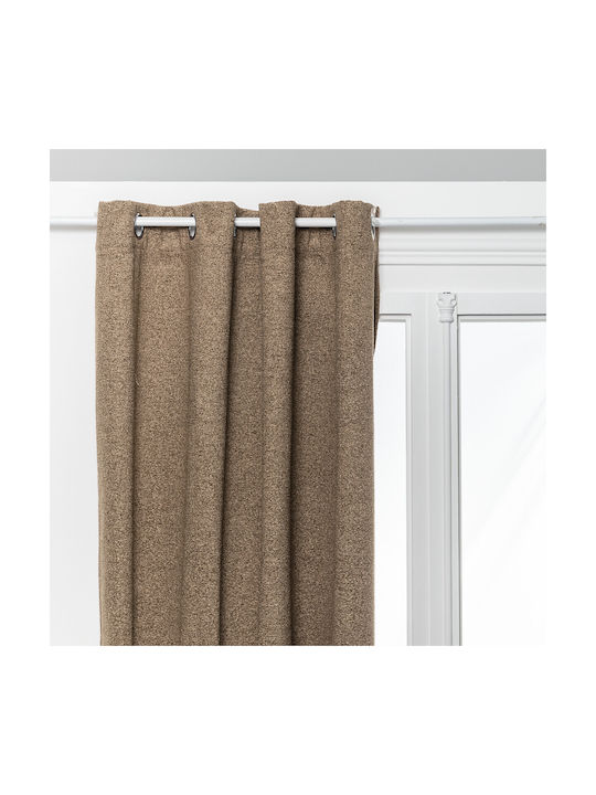 Atmosphera Blackout Curtain with Grommets Soana Beige 140x260cm