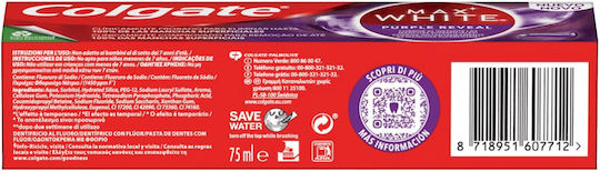 Colgate Max White Purple Reveal Toothpaste for Whitening 75ml