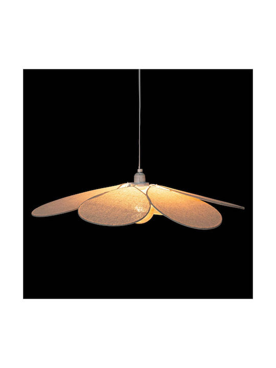 Adjustable Pendant Light Beige with Socket E27 72x72cm