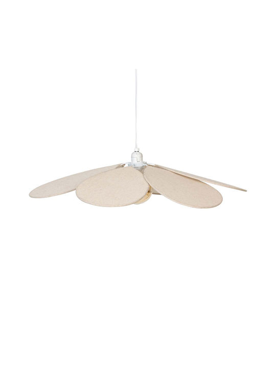 Adjustable Pendant Light Beige with Socket E27 72x72cm