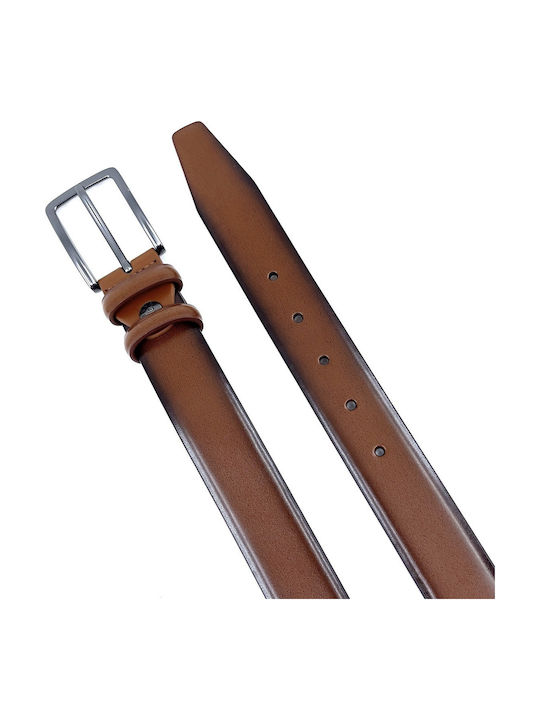 Men's Belt Leather Tabac Brown