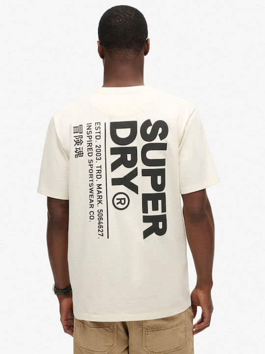 Superdry T-shirt Off White, Nordic Bone Grey