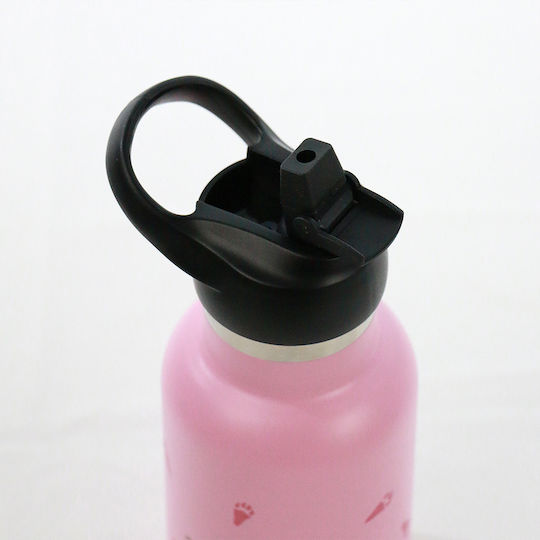 Runbott Kids Water Bottle Thermos Stainless Steel with Straw Non Spill 350ml