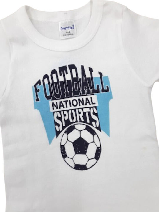 Pretty Baby Football Kids Short-Sleeved Undershirt Football National Sport