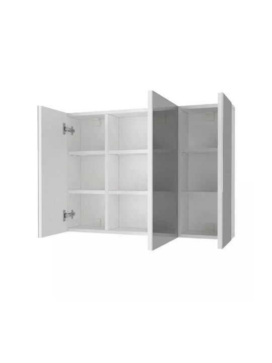 Megapap Oglindă de Baie 90x17.1cm Alb
