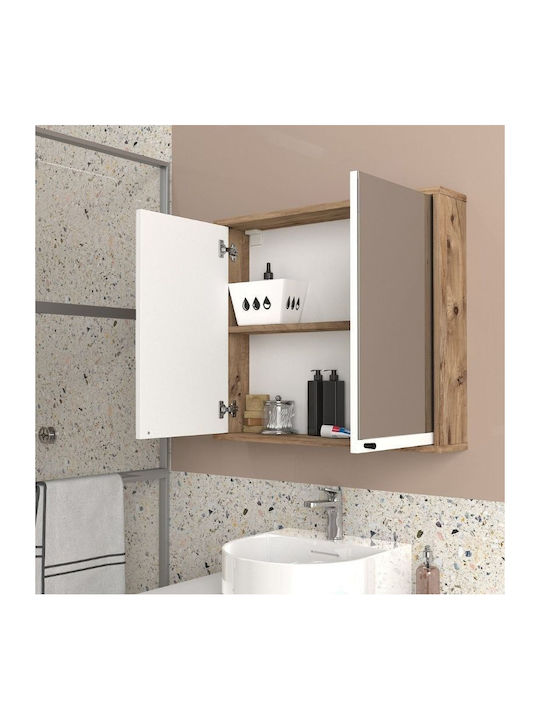 Megapap LILIAN Bathroom Mirror made of Particle Board 75x14.6cm Green