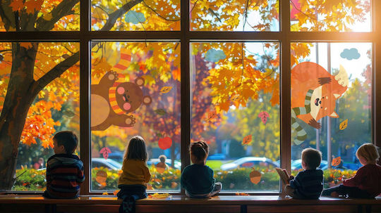 Decowalls Kinder Wandsticker Fenster 30x100cm