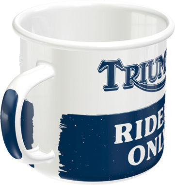 Nostalgic Art Triumph-riders Only Becher Emaille 360ml