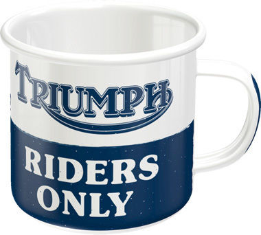 Nostalgic Art Triumph-riders Only Becher Emaille 360ml