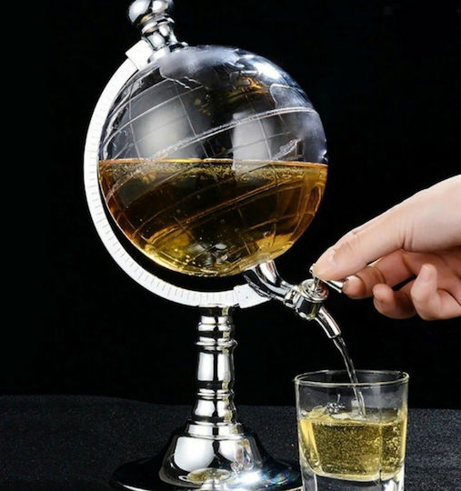 Distribuitor de bere Globe-shaped Dispenser Any Type Drinks Plastic cu robinet 1.5lt