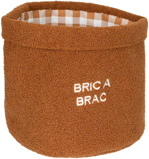 Storage Basket Fabric White 2pcs