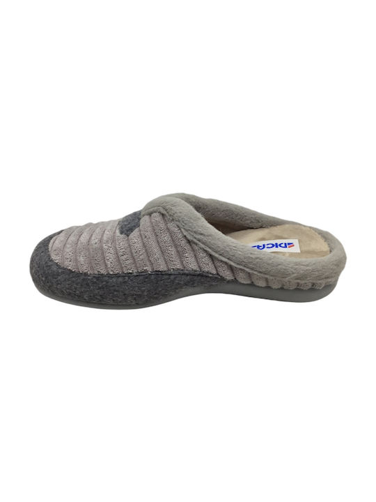 Dicas Anatomical Women's Slippers in Gray color