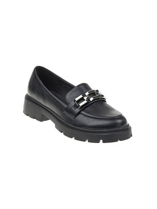 Verde Women's Loafers in Black Color