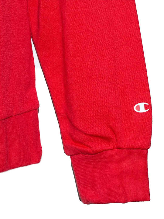 Sweatshirt with Hood Red