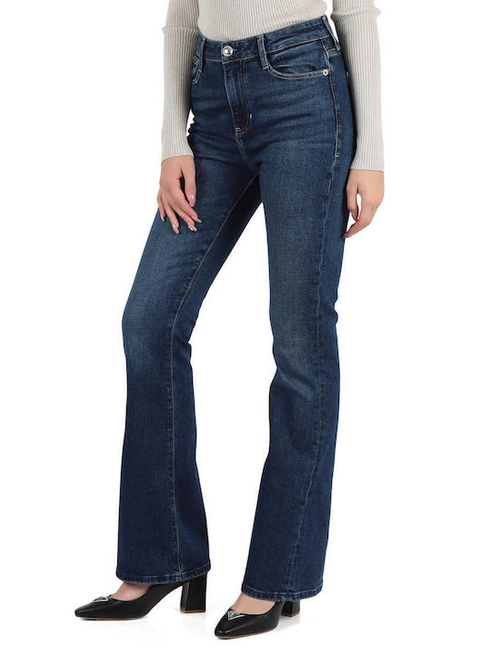 Guess Sexy Women's Jean Trousers Flared Blue