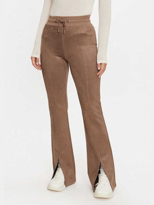 Guess Women's Fabric Trousers Beige