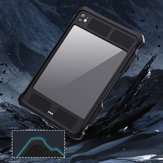 Wasserdichte Shellbox-Hülle IP68 Apple iPad Pro 11" 5. Generation 2024 Schwarz