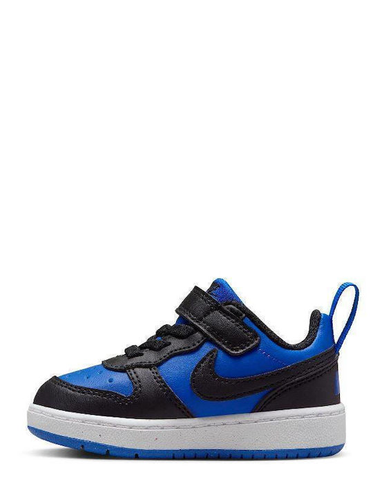 Court Borough Παιδικά Sneakers με Σκρατς Μαύρα