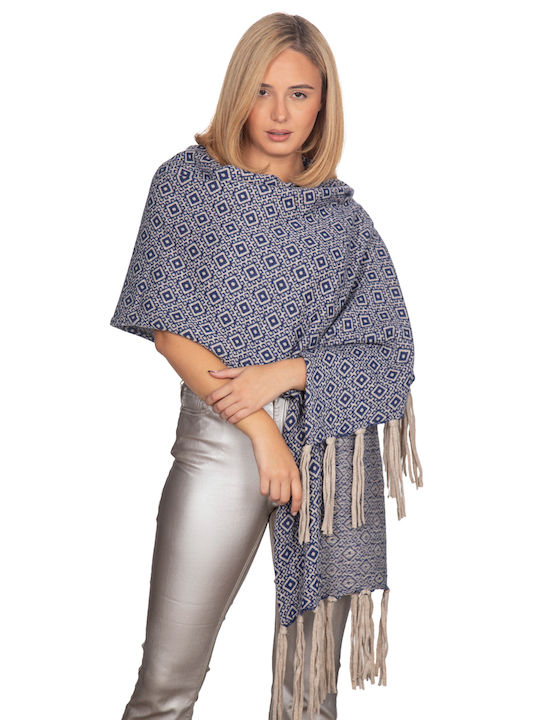 Vera Women's Cashmere Scarf Blue