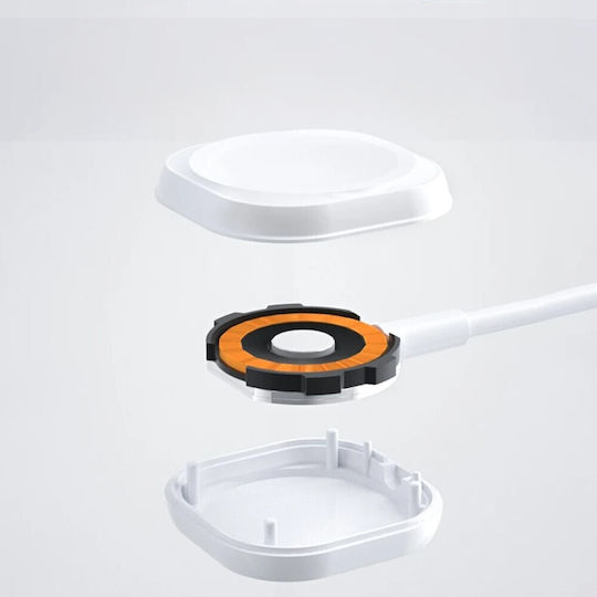 Магнитно зарядно устройство за Apple Watch бяло