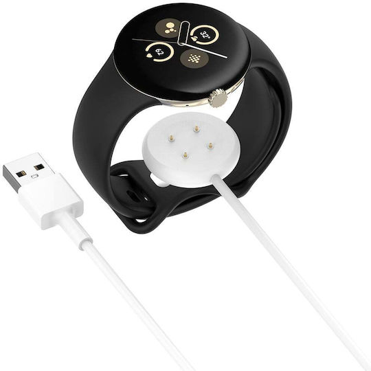 Зарядно устройство Google Pixel Watch3 41mm 45mm 2 Fitbit Ace Lte Usb Techsuit Thc5 Бял