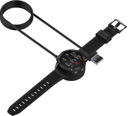 USB-Ladekabel für Garmin Fenix 7 7s 7x 5 5s 5x 6 6s 6x Schwarz