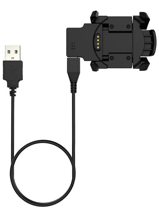 Charger Garmin Fenix 3 3 Hr 3 Sapphire Usb 1m Techsuit Tgc5 Black