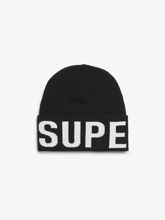 Beanie Beanie Knitted in Black color