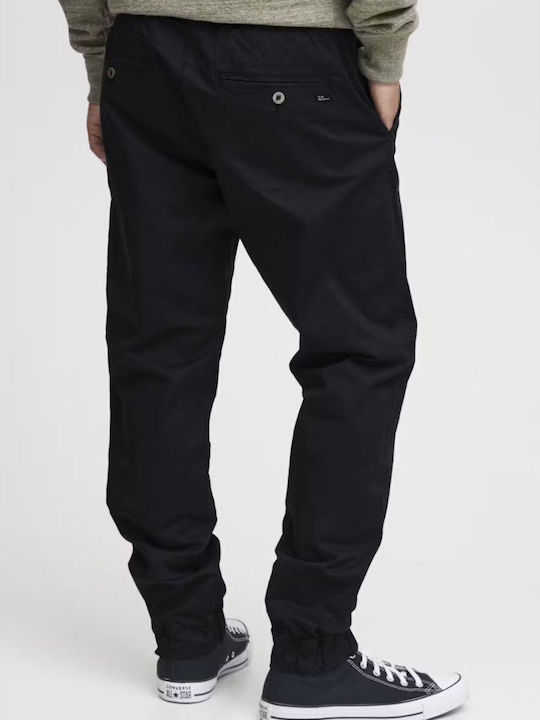 Trousers Chino Elastic in Baggy Line Black