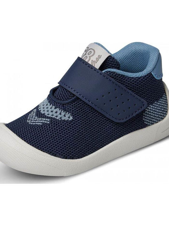 Kids Sneakers with Scratch Navy Blue