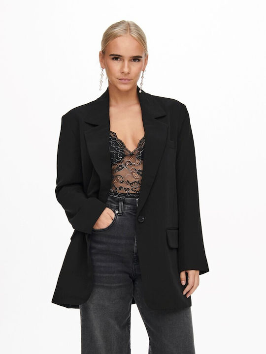 Only Women's Blazer Charcoal