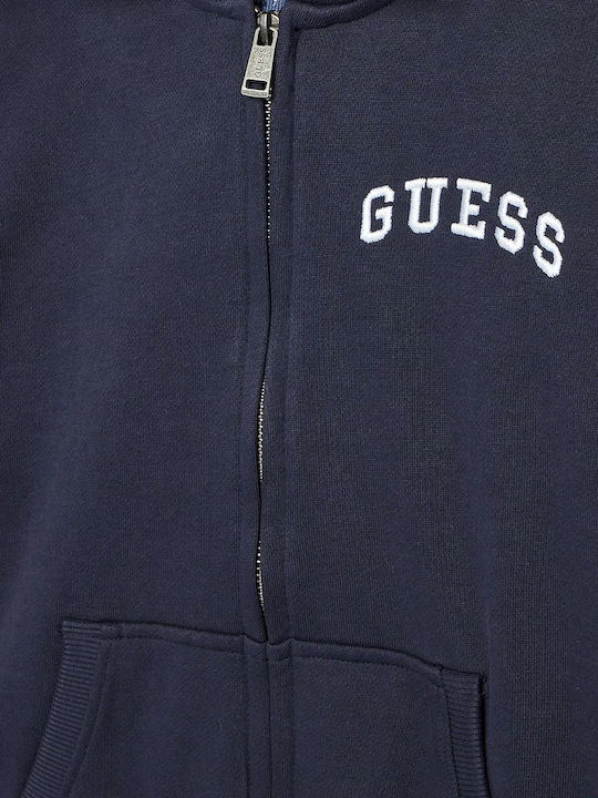Kids Cardigan with Hood Navy ACTIVE