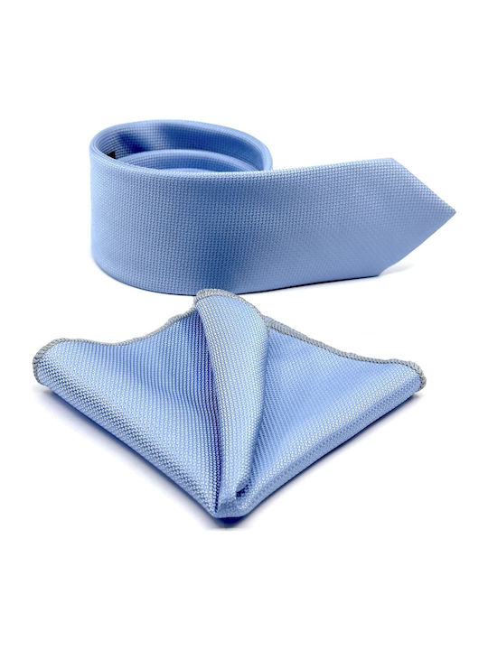 Legend Accessories Oxford style light blue with pocket square Men's Tie Set Synthetic Monochrome in Light Blue Color