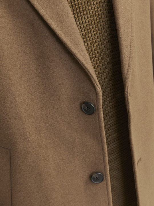 Herren Mantel Beige