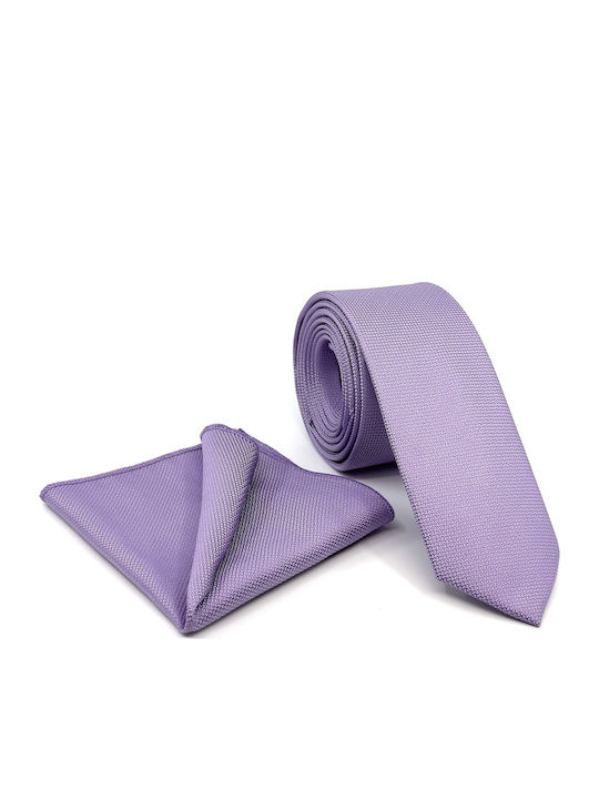 Legend Accessories Synthetic Men's Tie Set Monochrome Lilac