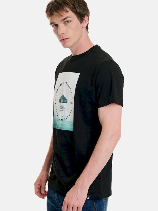T-shirt Μαύρο
