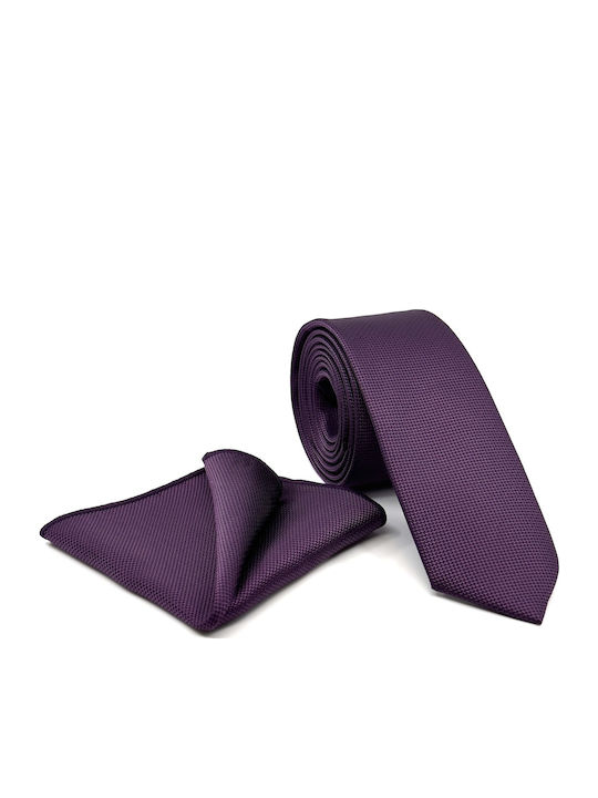 Legend Accessories Synthetic Men's Tie Set Monochrome Purple