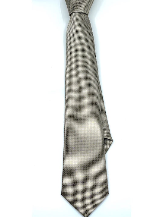 Legend Accessories Σετ Ανδρικής Γραβάτας Συνθετική Μονόχρωμη σε Μπεζ Χρώμα