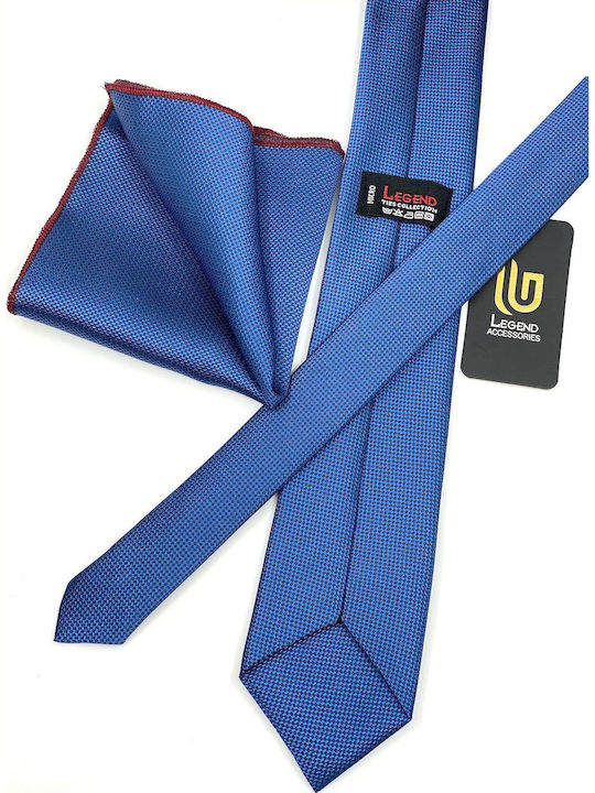 Legend Accessories Σετ Ανδρικης Γραβάτας σε Μπλε Χρώμα