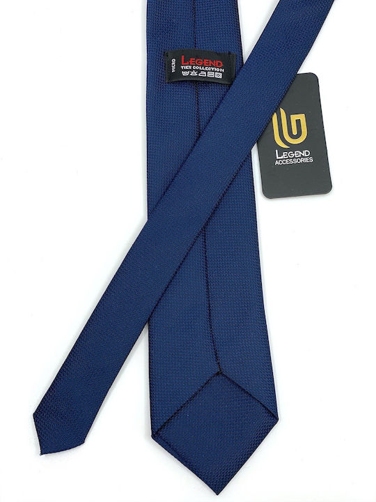 Legend Accessories Synthetic Men's Tie Set Monochrome Navy Blue